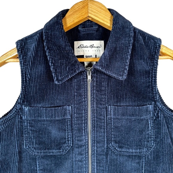 EDDIE BAUER Vintage Corduroy Zip-Up Vest - Picture 7 of 7